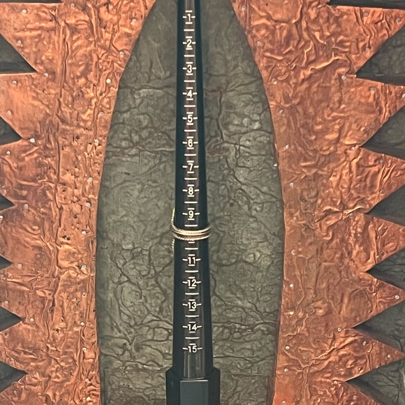 Vintage Native American Sterling Silver Turquoise and Coral Ring - Picture 8 of 9